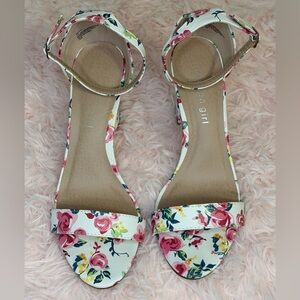 Madden Girl Floral Heels - Pink, Yellow, and Green